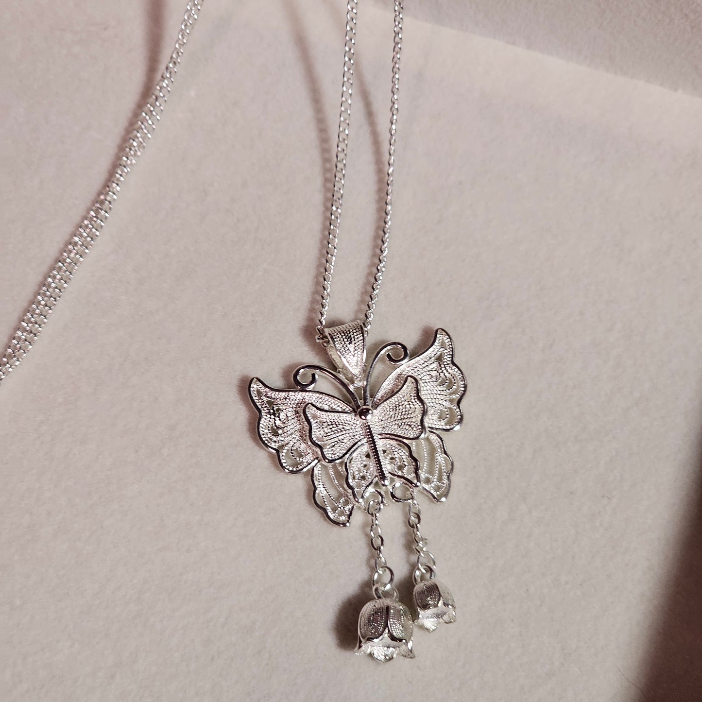 925 Sterling Lace Butterfly