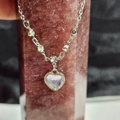 MOON HEART NECKLACE