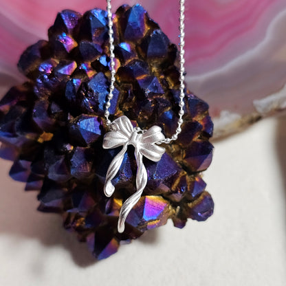 925 STERLING SILVER BOW NECKLACE