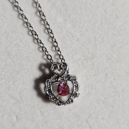PINK HEART NECKLACE