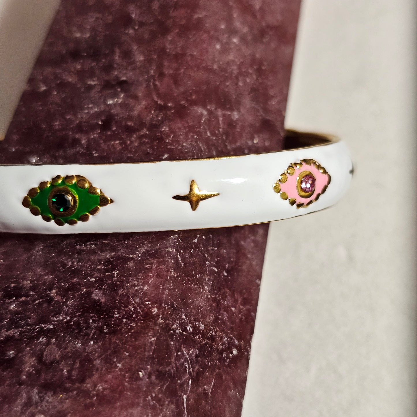 18k Gold Plated Enamel Bracelet