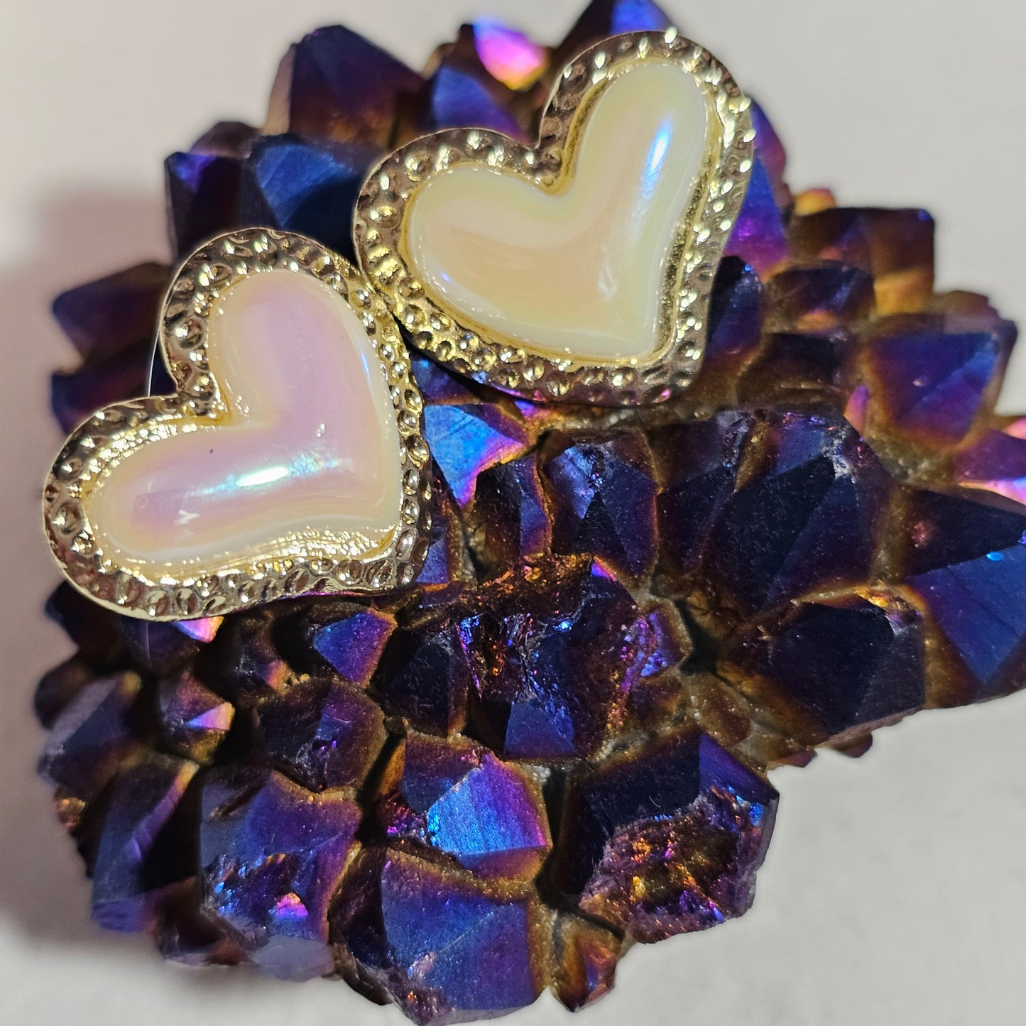 Pearl Heart Earrings