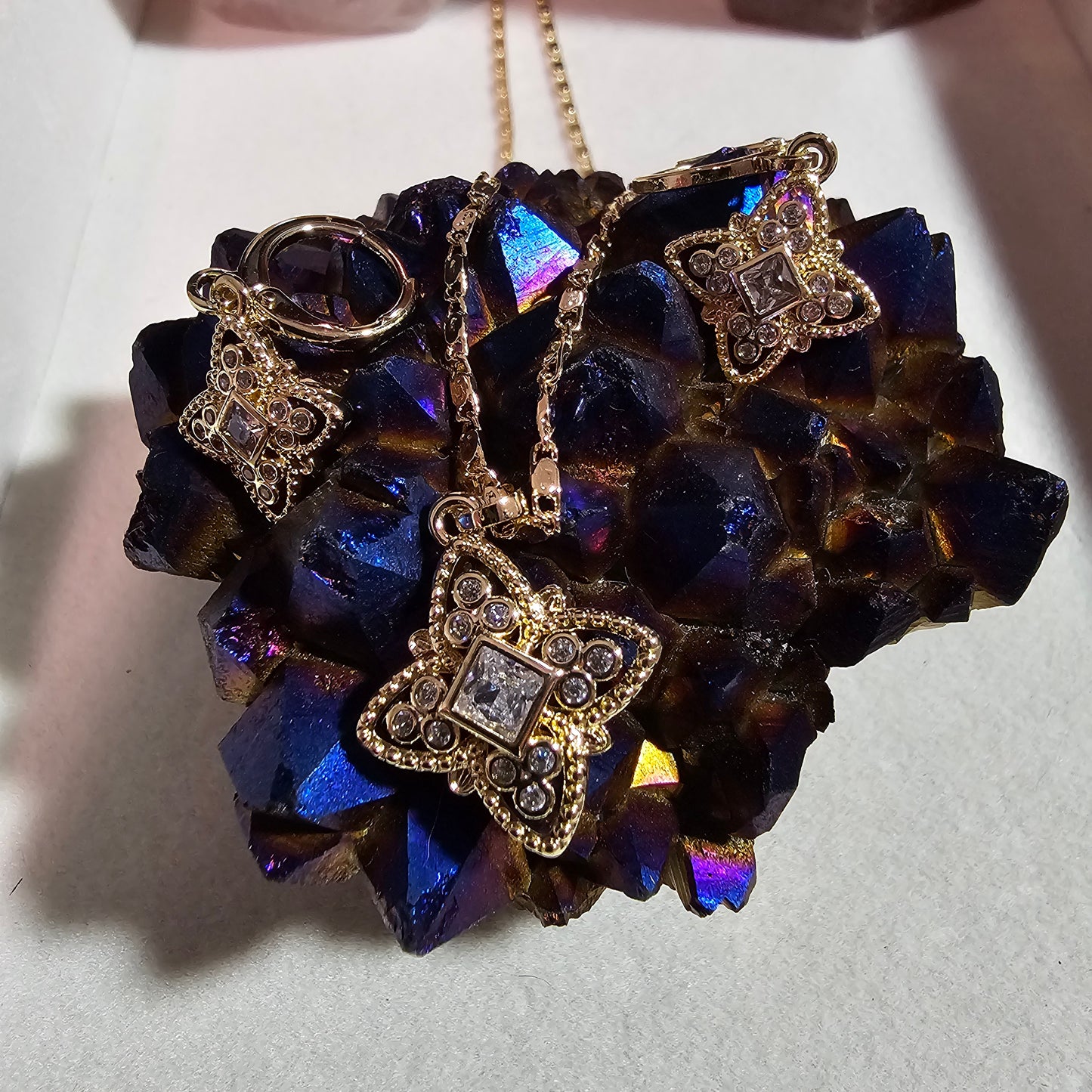 Star Shaped Necklace and Earring set