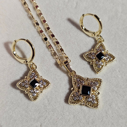 Star Shaped Necklace and Earring set