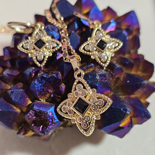 Star Shaped Necklace and Earring set