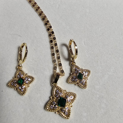 Star Shaped Necklace and Earring set