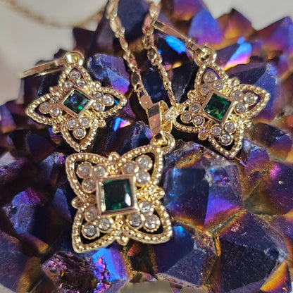 Star Shaped Necklace and Earring set