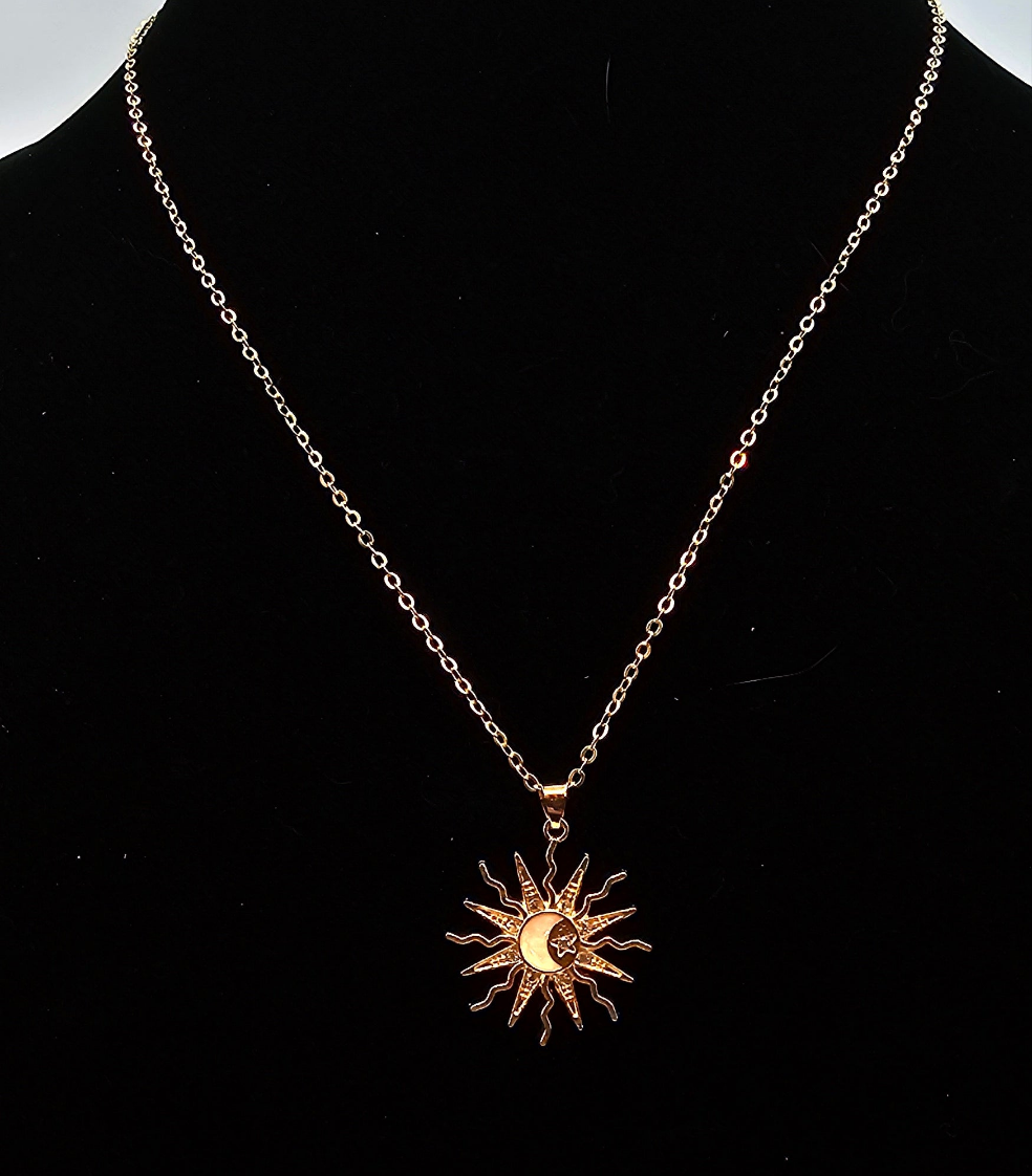 SUN AND MOON NECKLACE