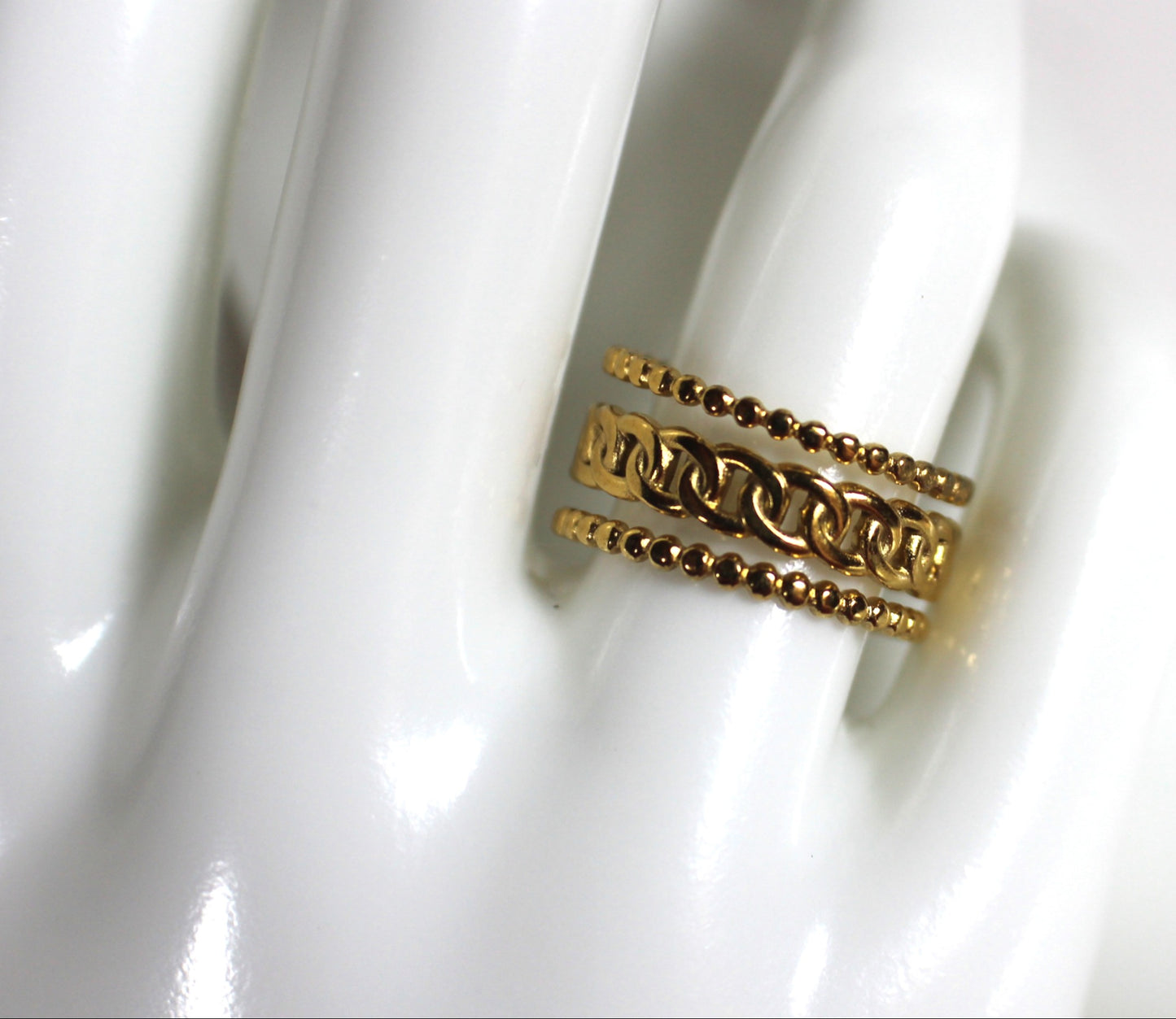 Timeless Chain Adjustable Ring