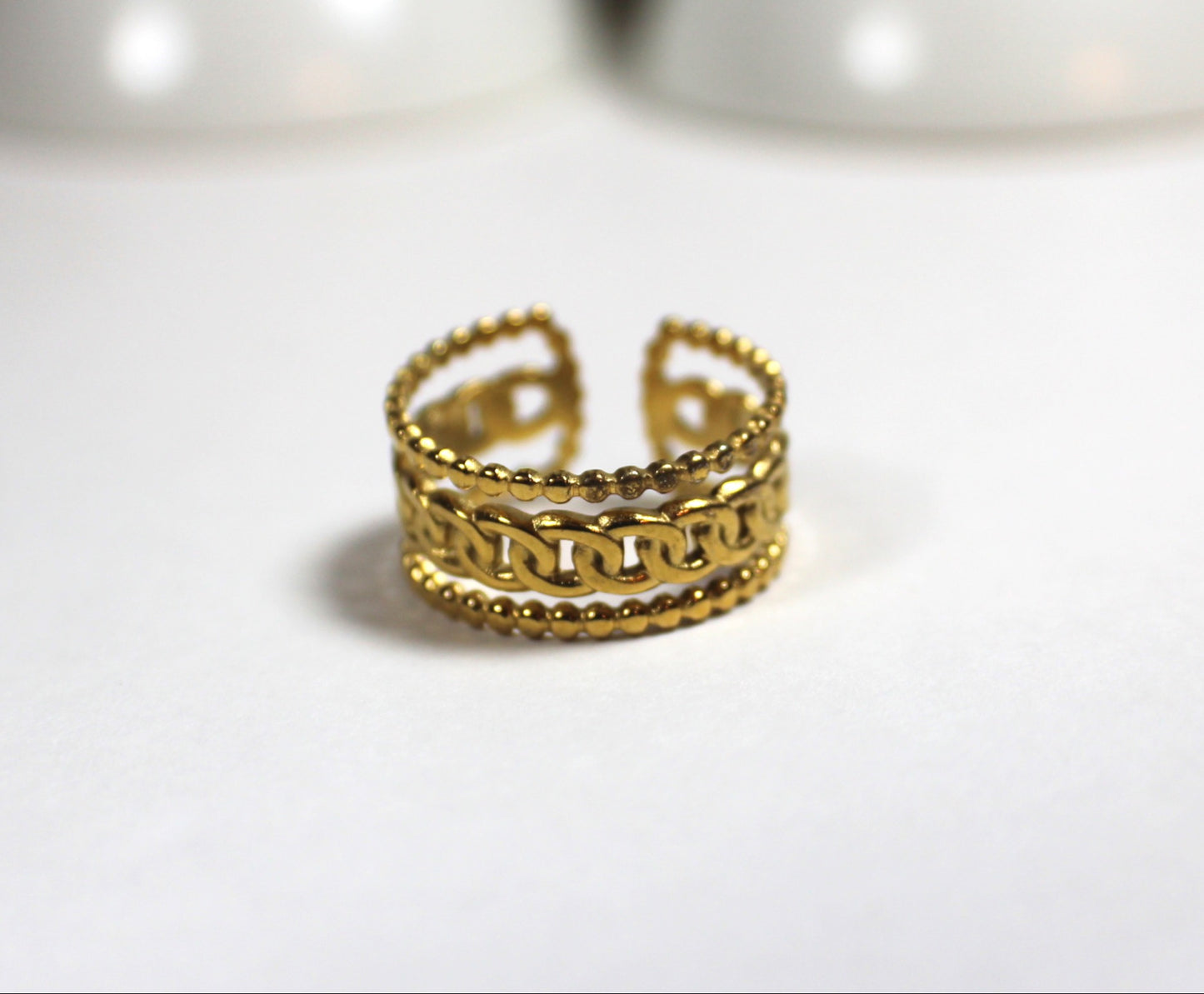 Timeless Chain Adjustable Ring