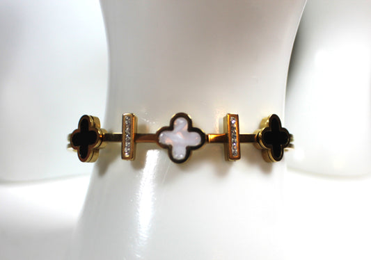 Midnight Clover Luxe Bangle