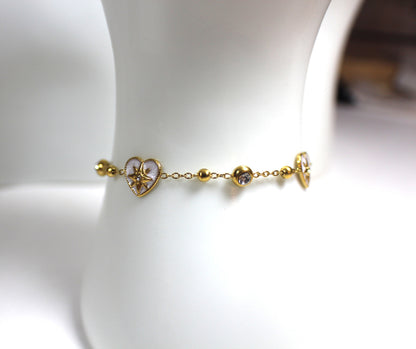 Celestial Heart Charm Bracelet