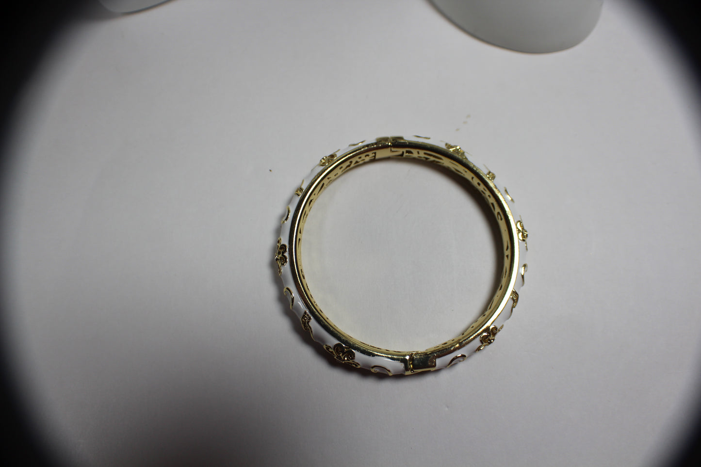 Cloisonné Bloom Bangle Bracelet