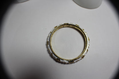 Cloisonné Bloom Bangle Bracelet
