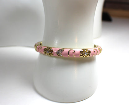 Cloisonné Bloom Bangle Bracelet