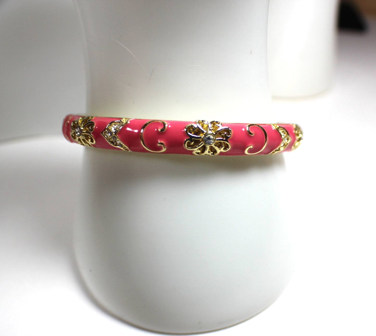 Cloisonné Bloom Bangle Bracelet