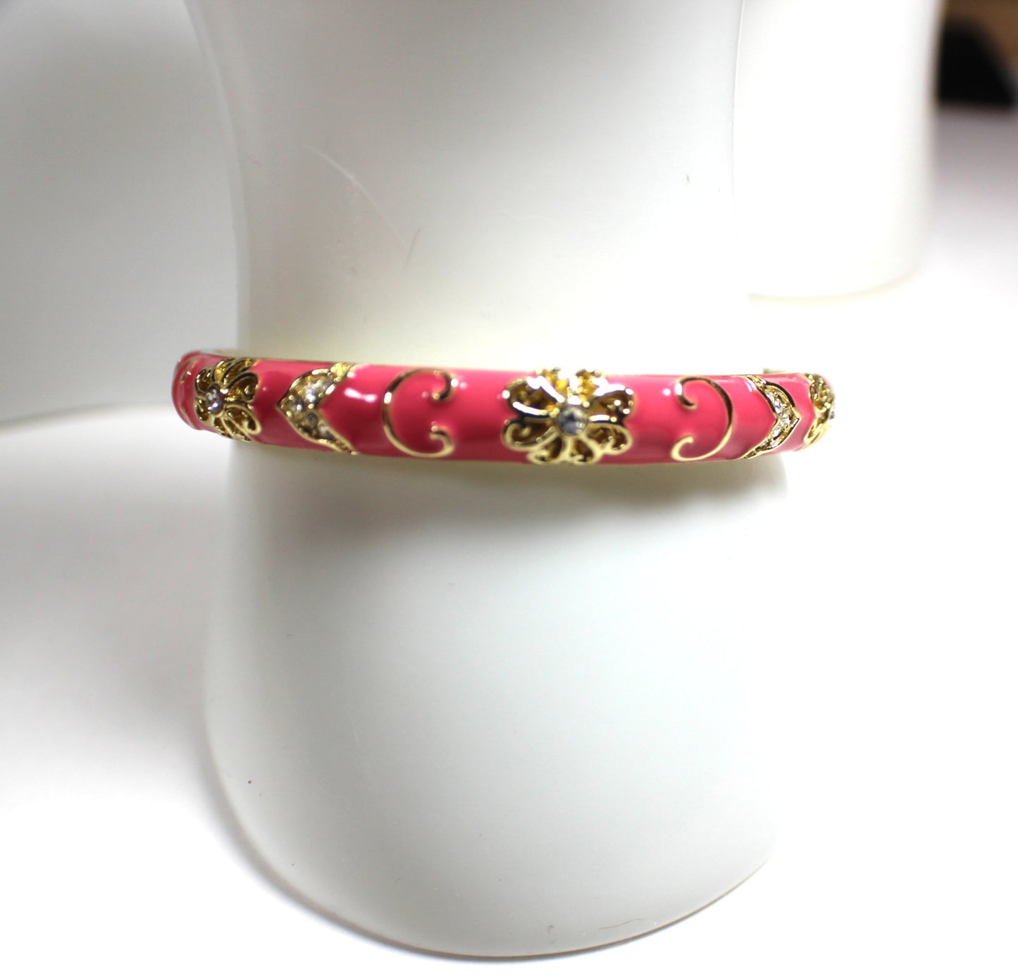 Cloisonné Bloom Bangle Bracelet