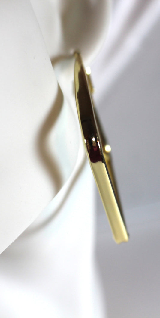 Square Gold Hoop Earrings – 18K Gold Plated Stainless Stee