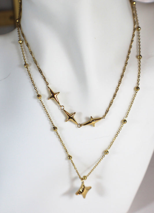 Celestial Drift Layered Necklace