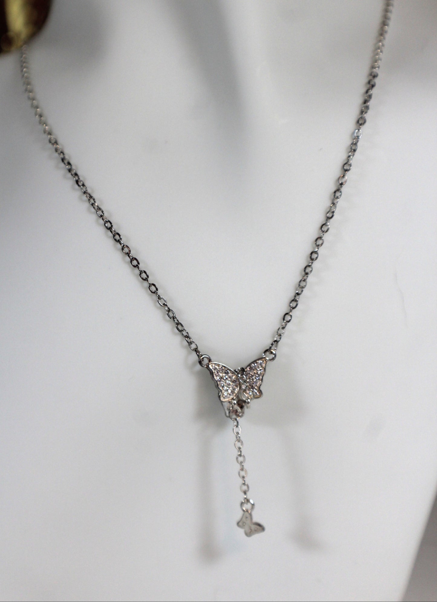 Flutter Drop Butterfly Necklace