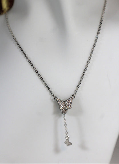 Flutter Drop Butterfly Necklace