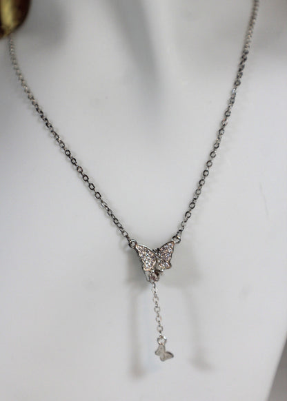 Flutter Drop Butterfly Necklace