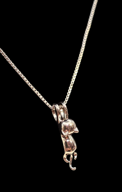 925 SILVER KITTY NECKLACE