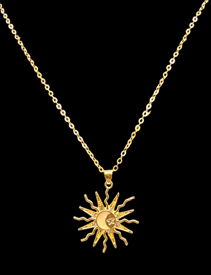 SUN AND MOON NECKLACE