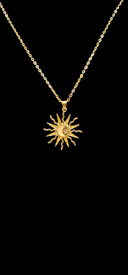 SUN AND MOON NECKLACE