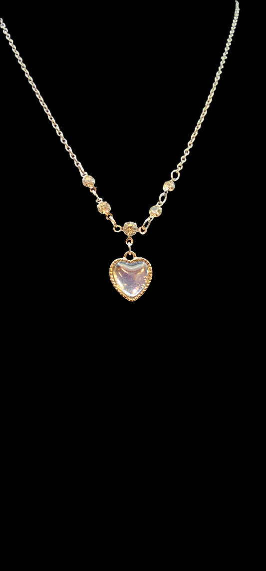 MOON HEART NECKLACE