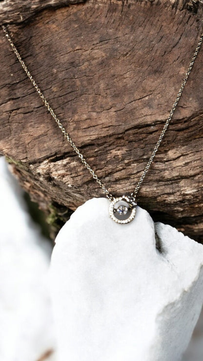 Bow circle necklace - Whimsy's World LLC