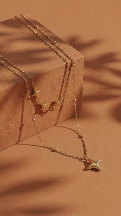 Celestial Drift Layered Necklace
