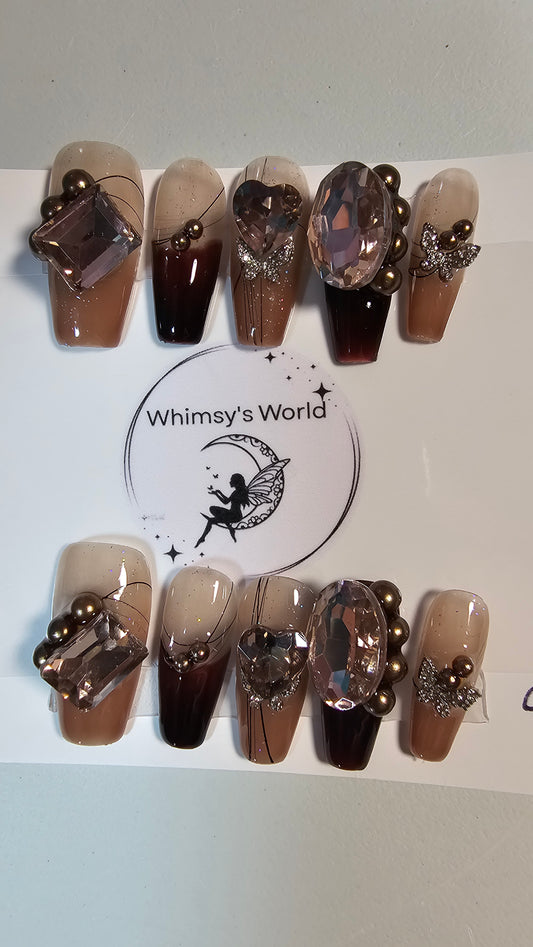 CHOCOLATE CHUNK- PRESS ON NAILS