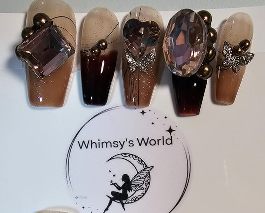 CHOCOLATE CHUNK- PRESS ON NAILS